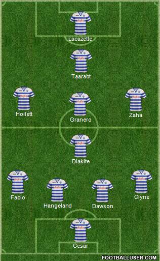 Queens Park Rangers Formation 2012