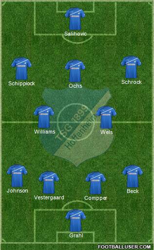 TSG 1899 Hoffenheim Formation 2012