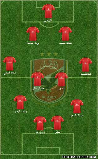 Al-Ahly Sporting Club Formation 2012