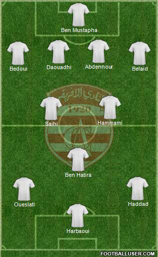 Club Africain Tunis Formation 2012