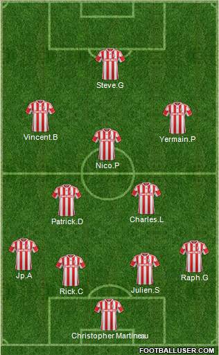 Stoke City Formation 2012