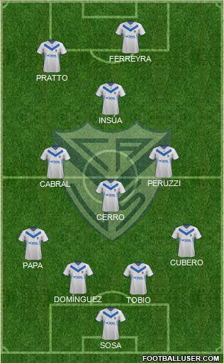 Vélez Sarsfield Formation 2012