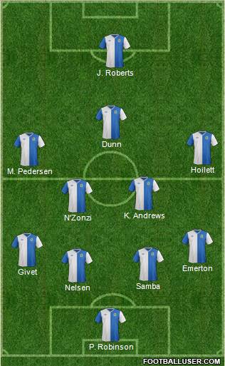 Blackburn Rovers Formation 2012