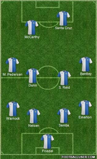 Blackburn Rovers Formation 2012