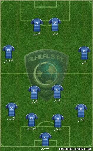 Al-Hilal (KSA) Formation 2012