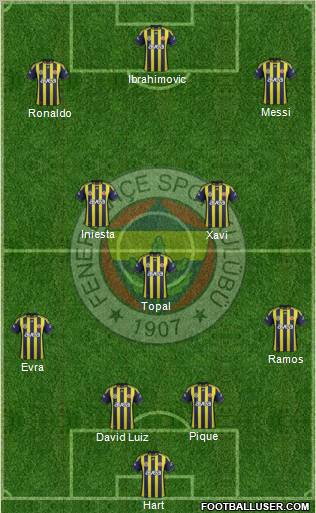 Fenerbahçe SK Formation 2012