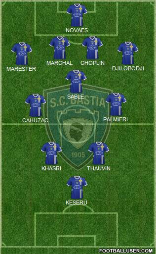 Sporting Club Bastia Formation 2012