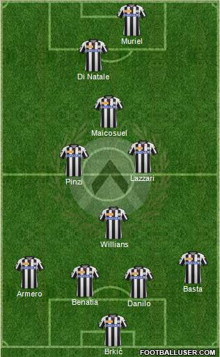 Udinese Formation 2012