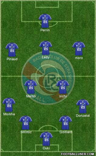 Racing Club de Strasbourg-Football Formation 2012