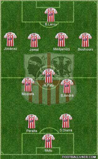 Athletic Club Ajaccien Football Formation 2012