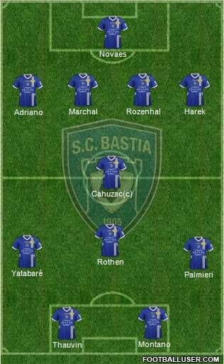 Sporting Club Bastia Formation 2012