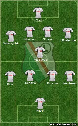 Legia Warszawa Formation 2012