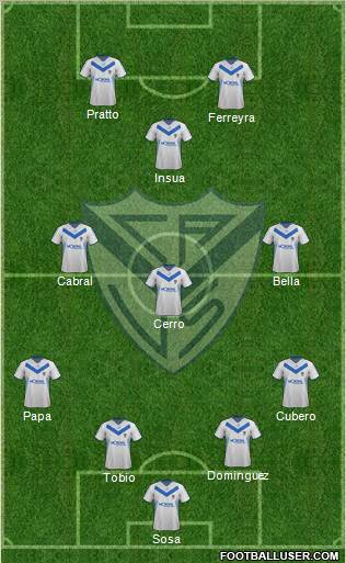 Vélez Sarsfield Formation 2012