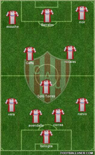 Unión de Santa Fe Formation 2012