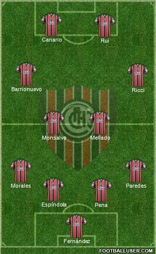 Chacarita Juniors Formation 2012