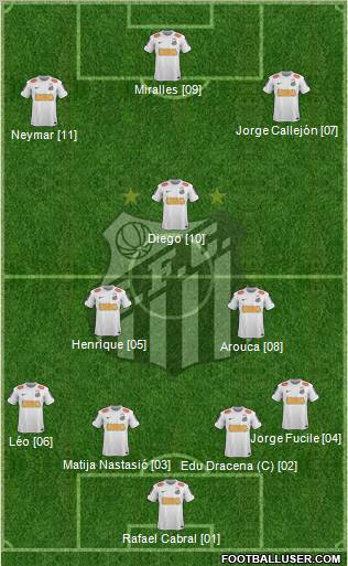 Santos FC Formation 2012