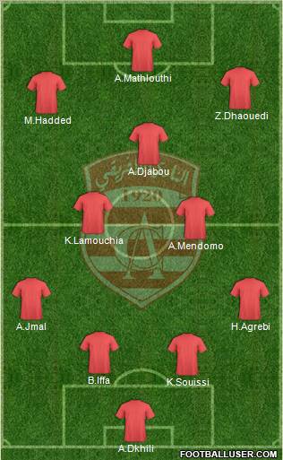 Club Africain Tunis Formation 2012