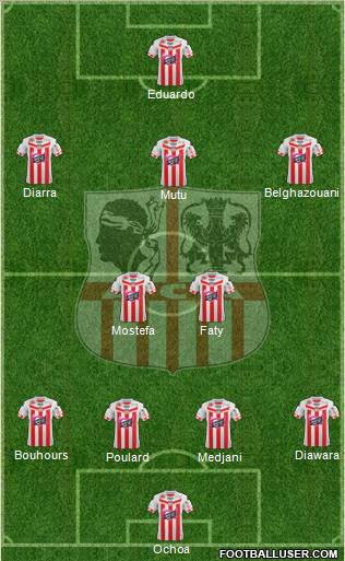 Athletic Club Ajaccien Football Formation 2012