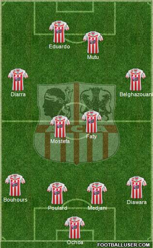 Athletic Club Ajaccien Football Formation 2012