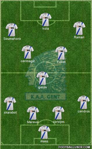 KAA Gent Formation 2012