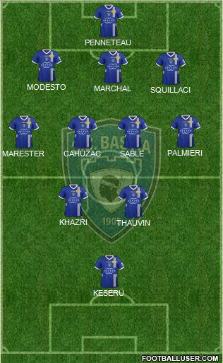 Sporting Club Bastia Formation 2012