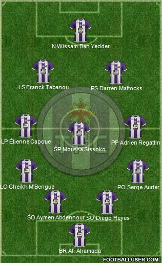 Toulouse Football Club Formation 2012