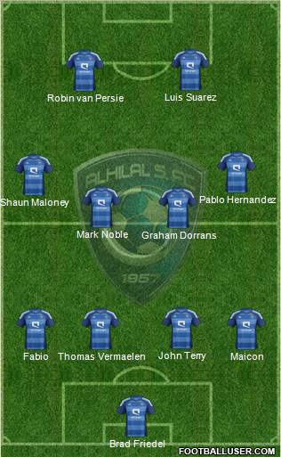 Al-Hilal (KSA) Formation 2012