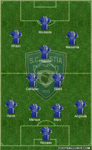 Sporting Club Bastia Formation 2012