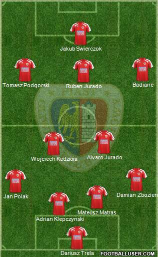 Piast Gliwice Formation 2012