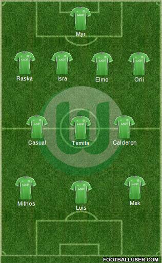 VfL Wolfsburg Formation 2012