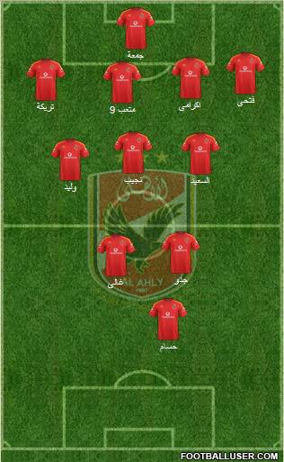 Al-Ahly Sporting Club Formation 2012