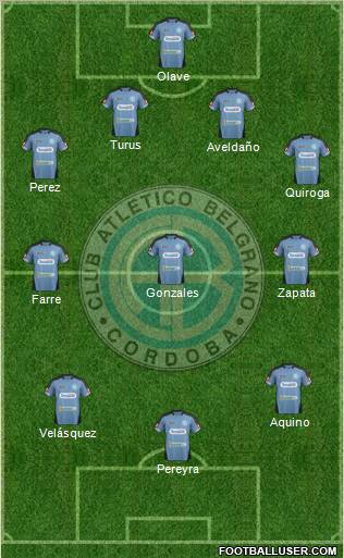 Belgrano de Córdoba Formation 2012