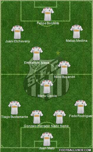 Santos FC Formation 2012