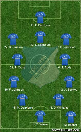 TSG 1899 Hoffenheim Formation 2012