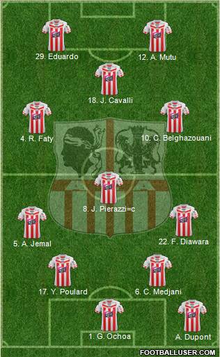 Athletic Club Ajaccien Football Formation 2012