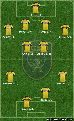 FC Sochaux-Montbéliard Formation 2012