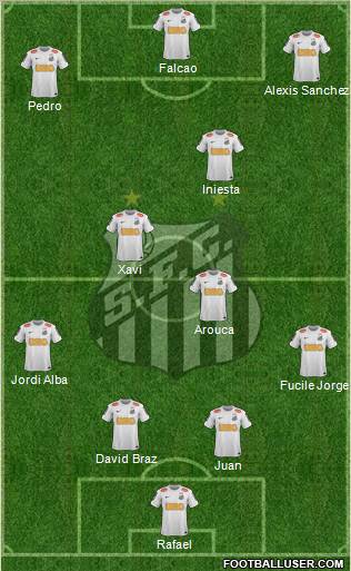 Santos FC Formation 2012