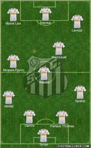 Santos FC Formation 2012