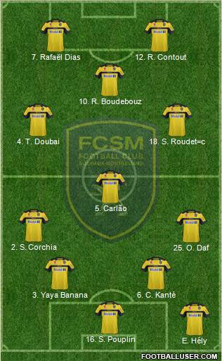 FC Sochaux-Montbéliard Formation 2012