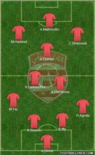 Club Africain Tunis Formation 2012