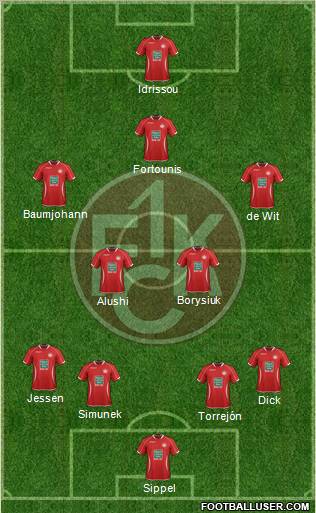 1.FC Kaiserslautern Formation 2012