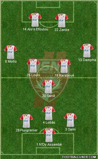 A.S. Nancy Lorraine Formation 2012