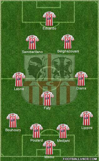 Athletic Club Ajaccien Football Formation 2012