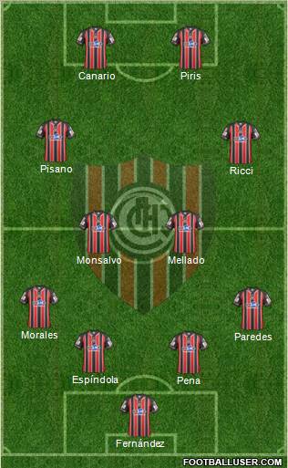 Chacarita Juniors Formation 2012