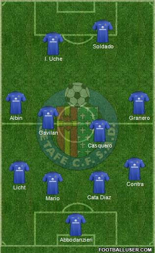 Getafe C.F., S.A.D. Formation 2012