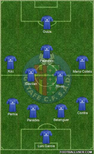 Getafe C.F., S.A.D. Formation 2012