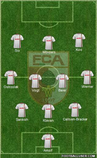 FC Augsburg Formation 2012