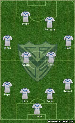 Vélez Sarsfield Formation 2012