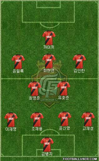 Gyeongnam FC Formation 2012