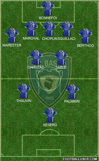 Sporting Club Bastia Formation 2012